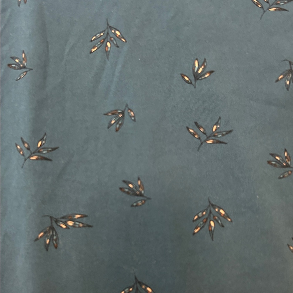 Naomi Blue Foliage Wrap Skirt - Picture 8 of 8